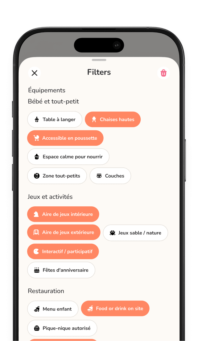Trouvez exactement ce qui convient à votre famille